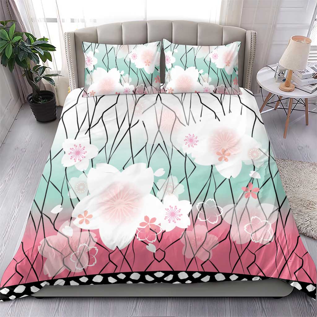 Japanese Kocho Pattern Bedding Set Insect Pillar Butterfly Flower Fairy - Wonder Print Shop
