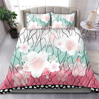 Japanese Kocho Pattern Bedding Set Insect Pillar Butterfly Flower Fairy - Wonder Print Shop