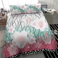 Japanese Kocho Pattern Bedding Set Insect Pillar Butterfly Flower Fairy - Wonder Print Shop