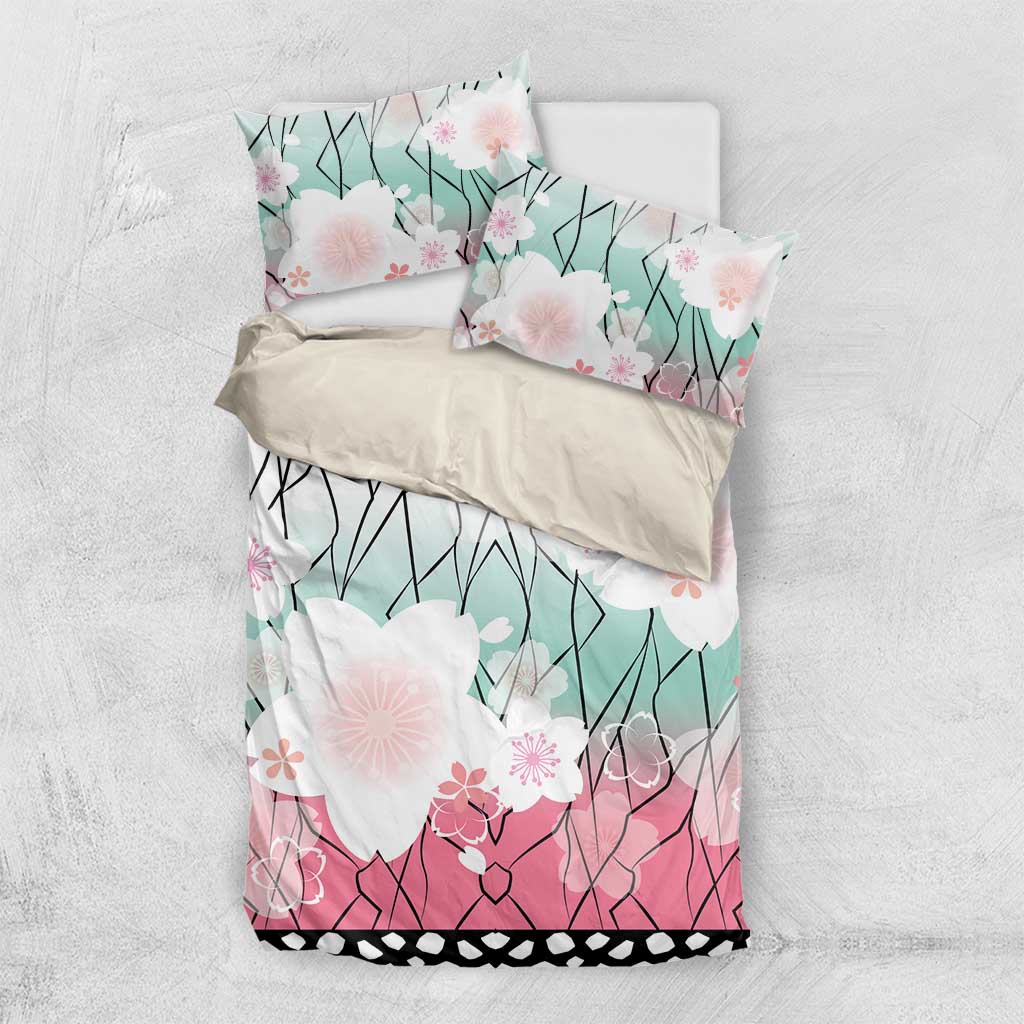 Japanese Kocho Pattern Bedding Set Insect Pillar Butterfly Flower Fairy - Wonder Print Shop