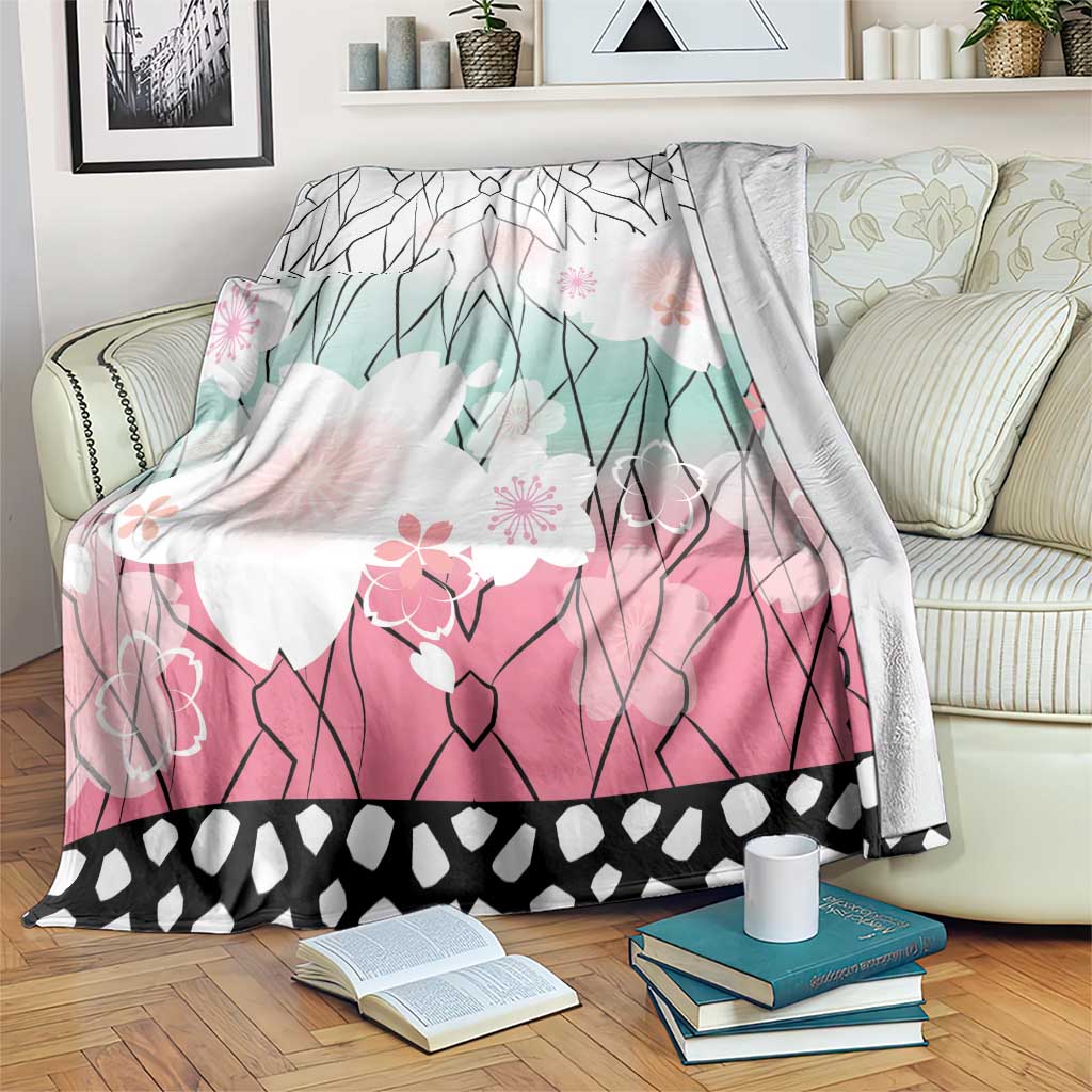 Japanese Kocho Pattern Blanket Insect Pillar Butterfly Flower Fairy - Wonder Print Shop