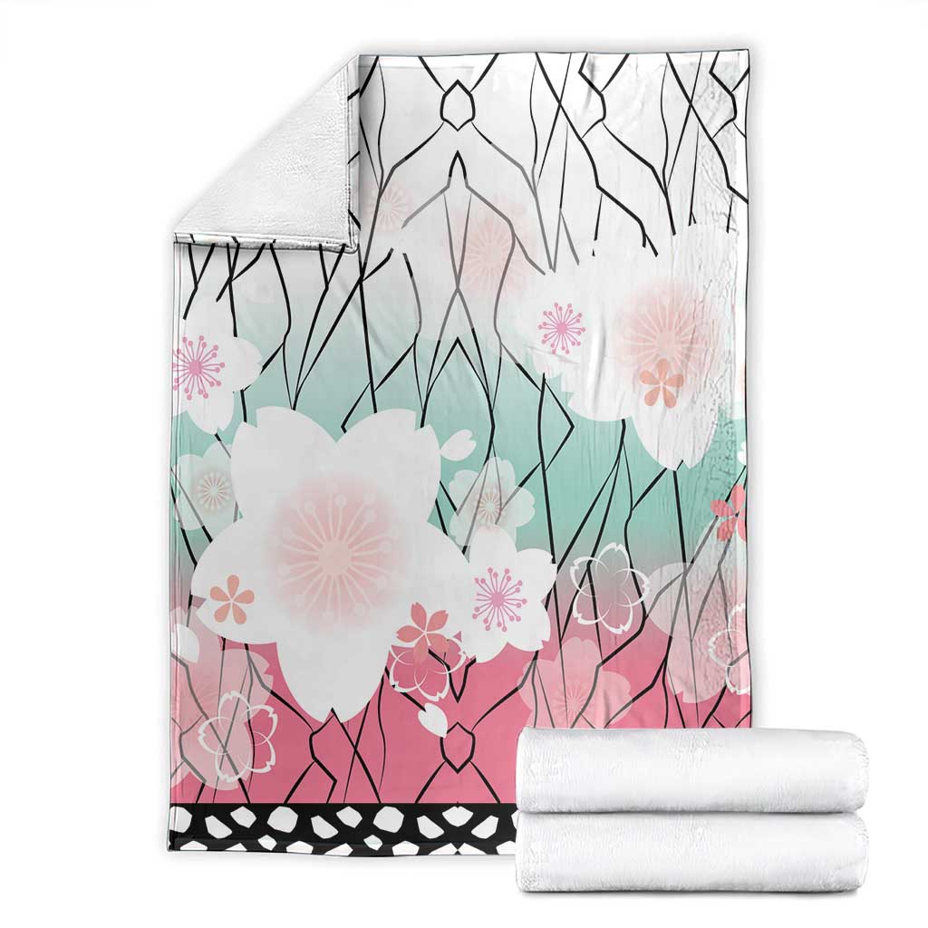 Japanese Kocho Pattern Blanket Insect Pillar Butterfly Flower Fairy - Wonder Print Shop