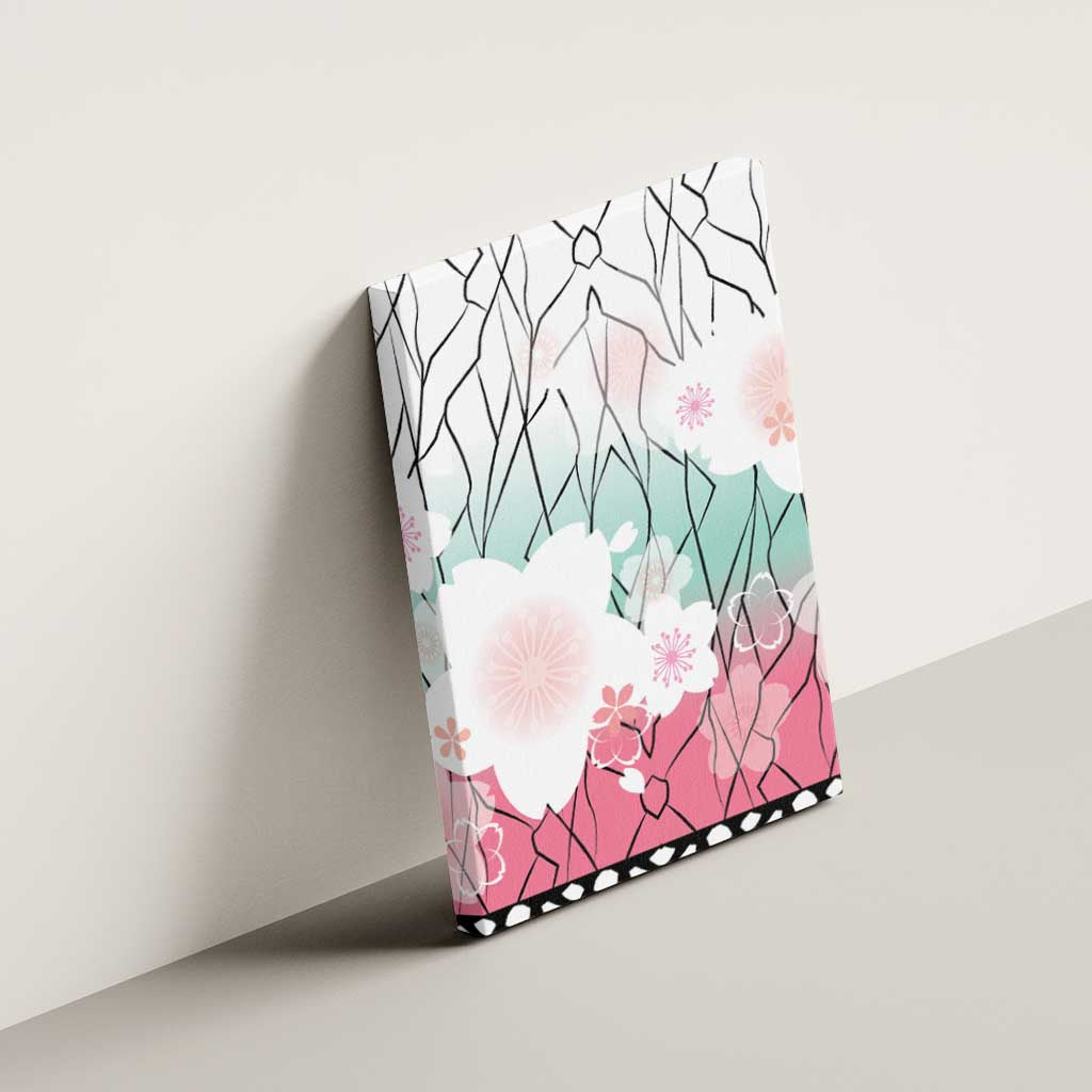 Japanese Kocho Pattern Canvas Wall Art Insect Pillar Butterfly Flower Fairy - Wonder Print Shop