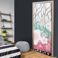 Japanese Kocho Pattern Door Cover Insect Pillar Butterfly Flower Fairy - Wonder Print Shop
