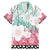Japanese Kocho Pattern Family Matching Mermaid Dress and Hawaiian Shirt Insect Pillar Butterfly Flower Fairy - Wonder Print Shop