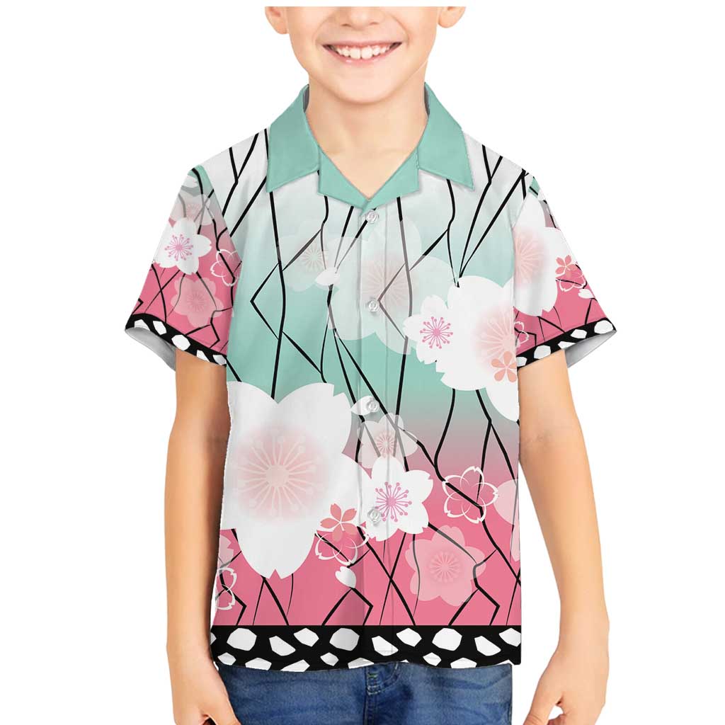 Japanese Kocho Pattern Family Matching Mermaid Dress and Hawaiian Shirt Insect Pillar Butterfly Flower Fairy - Wonder Print Shop