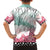 Japanese Kocho Pattern Family Matching Off The Shoulder Long Sleeve Dress and Hawaiian Shirt Insect Pillar Butterfly Flower Fairy - Wonder Print Shop