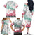 Japanese Kocho Pattern Family Matching Off The Shoulder Long Sleeve Dress and Hawaiian Shirt Insect Pillar Butterfly Flower Fairy - Wonder Print Shop