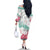 Japanese Kocho Pattern Family Matching Off The Shoulder Long Sleeve Dress and Hawaiian Shirt Insect Pillar Butterfly Flower Fairy - Wonder Print Shop