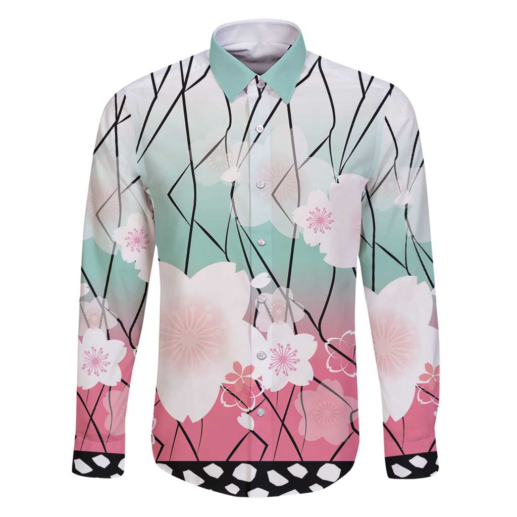 Japanese Kocho Pattern Family Matching Puletasi and Hawaiian Shirt Insect Pillar Butterfly Flower Fairy - Wonder Print Shop