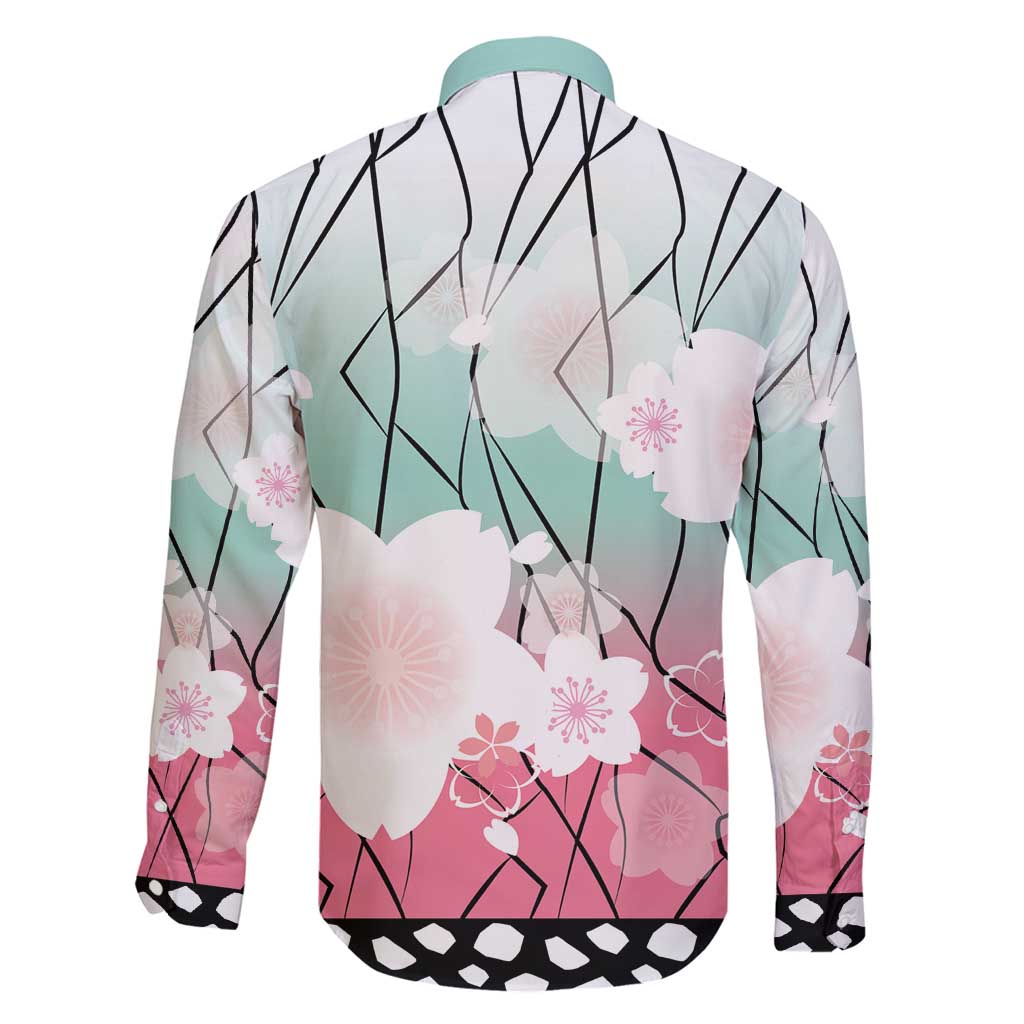 Japanese Kocho Pattern Family Matching Puletasi and Hawaiian Shirt Insect Pillar Butterfly Flower Fairy - Wonder Print Shop