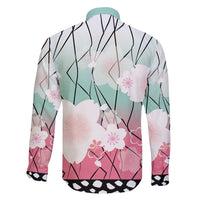 Japanese Kocho Pattern Family Matching Puletasi and Hawaiian Shirt Insect Pillar Butterfly Flower Fairy - Wonder Print Shop