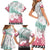 Japanese Kocho Pattern Family Matching Short Sleeve Bodycon Dress and Hawaiian Shirt Insect Pillar Butterfly Flower Fairy - Wonder Print Shop