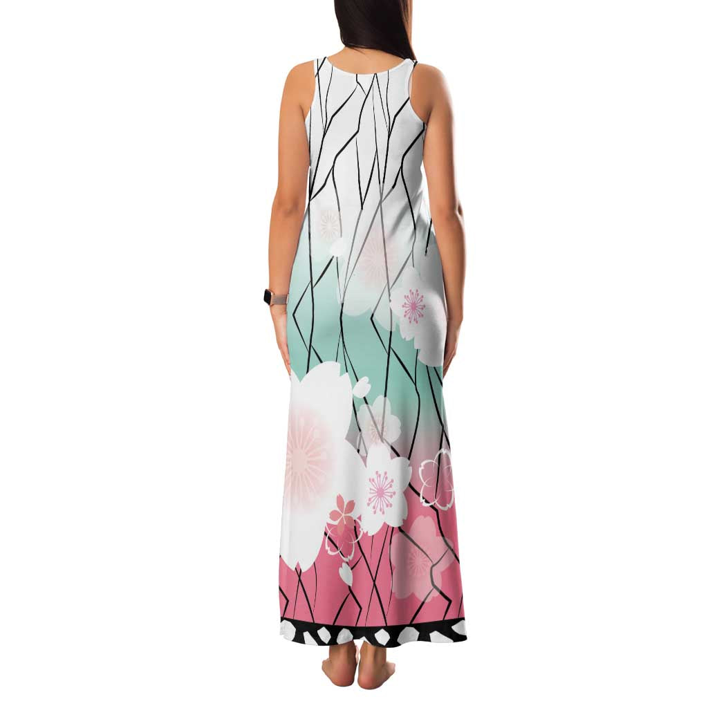 Japanese Kocho Pattern Family Matching Tank Maxi Dress and Hawaiian Shirt Insect Pillar Butterfly Flower Fairy - Wonder Print Shop