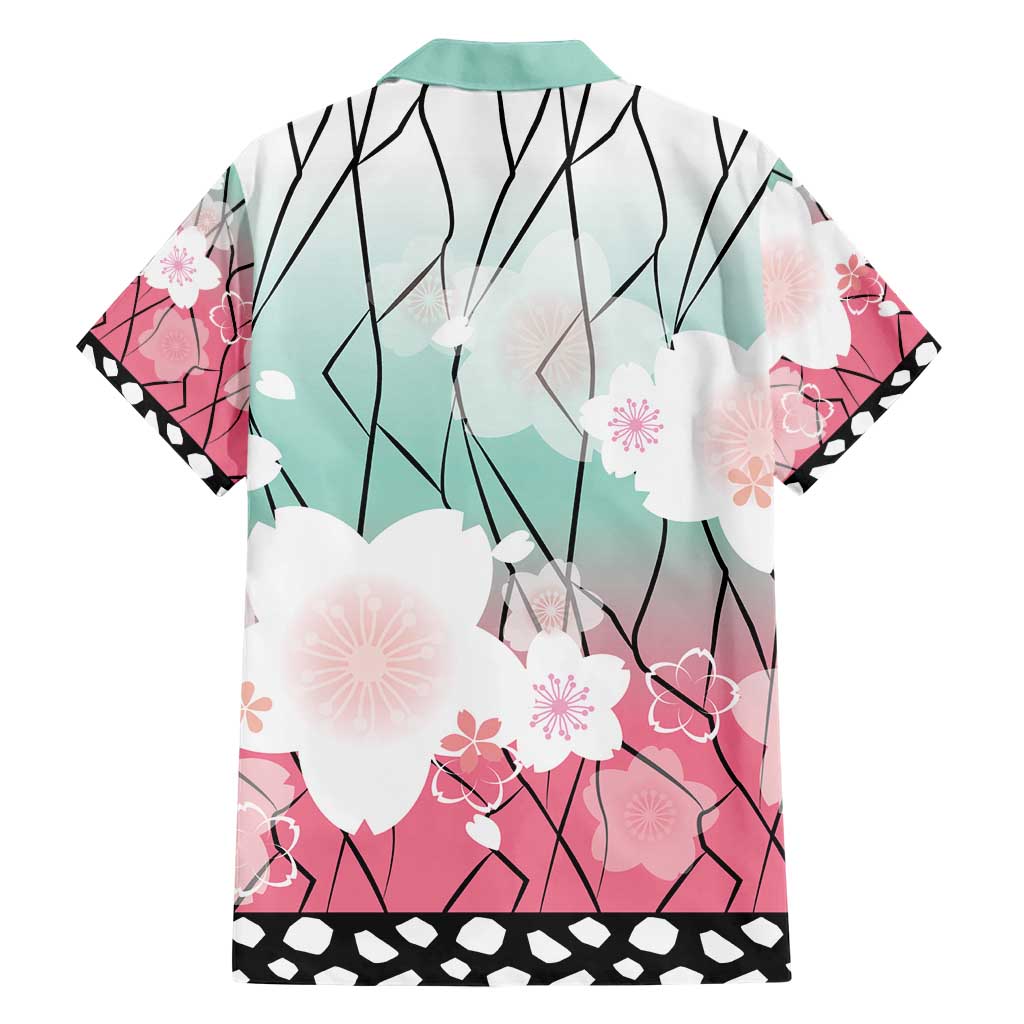 Japanese Kocho Pattern Hawaiian Shirt Insect Pillar Butterfly Flower Fairy - Wonder Print Shop