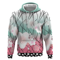 Japanese Kocho Pattern Hoodie Insect Pillar Butterfly Flower Fairy - Wonder Print Shop
