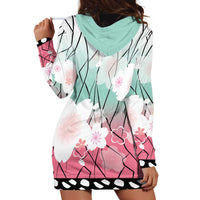 Japanese Kocho Pattern Hoodie Dress Insect Pillar Butterfly Flower Fairy - Wonder Print Shop