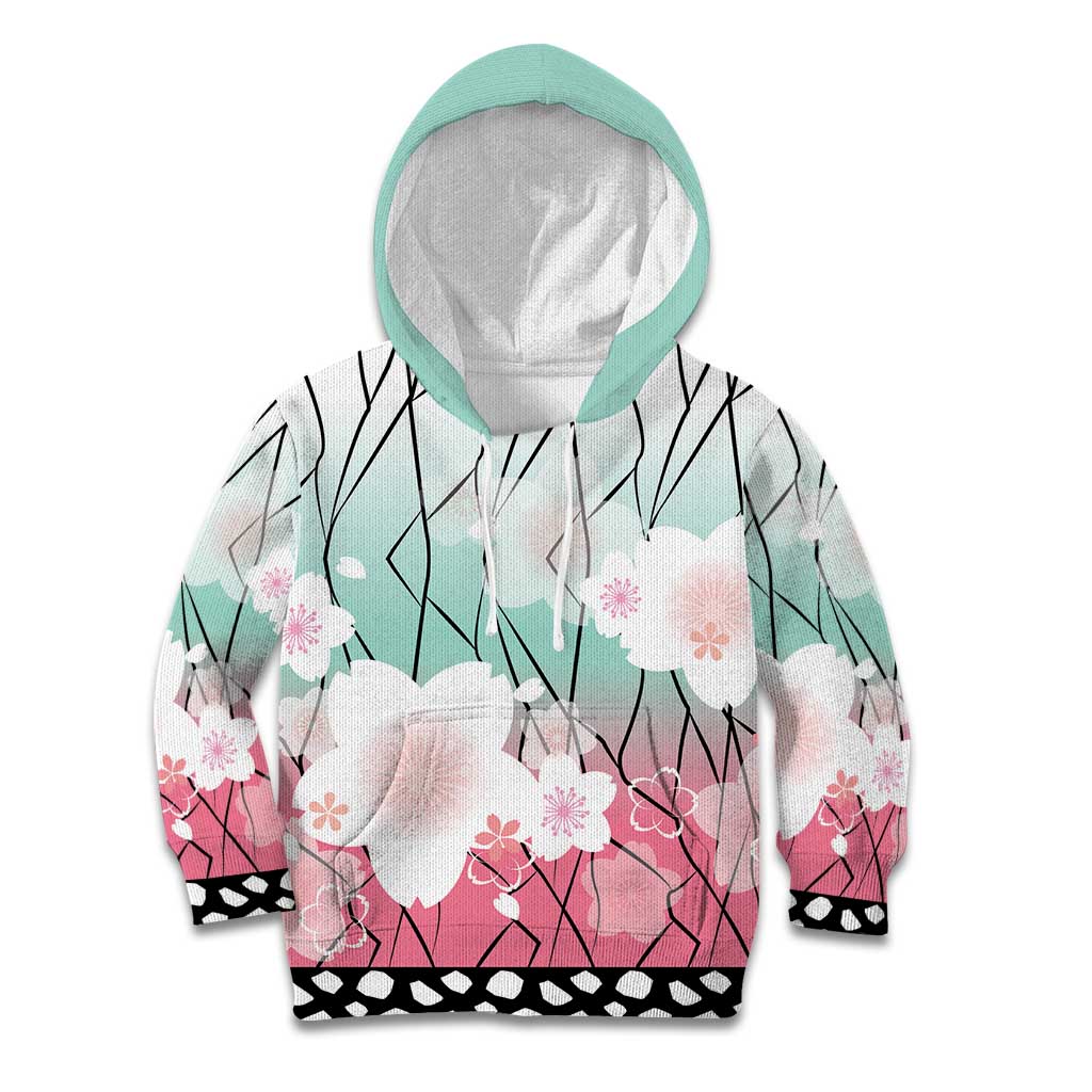Japanese Kocho Pattern Kid Hoodie Insect Pillar Butterfly Flower Fairy - Wonder Print Shop