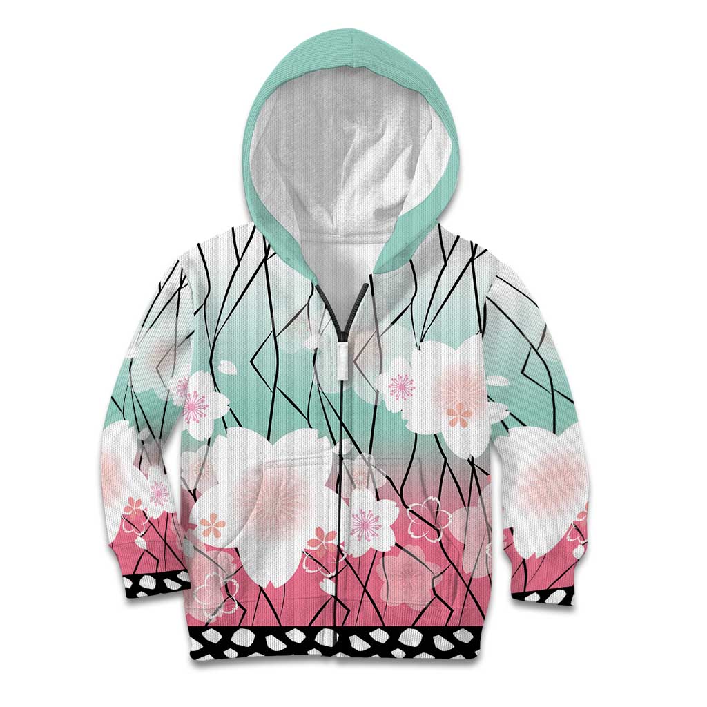 Japanese Kocho Pattern Kid Hoodie Insect Pillar Butterfly Flower Fairy - Wonder Print Shop