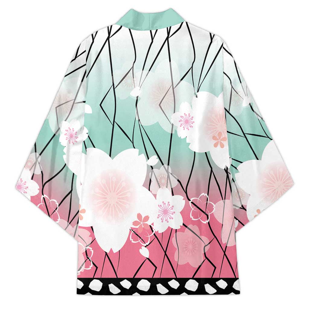 Japanese Kocho Pattern Kimono Insect Pillar Butterfly Flower Fairy - Wonder Print Shop