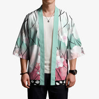 Japanese Kocho Pattern Kimono Insect Pillar Butterfly Flower Fairy - Wonder Print Shop