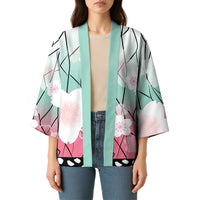 Japanese Kocho Pattern Kimono Insect Pillar Butterfly Flower Fairy - Wonder Print Shop