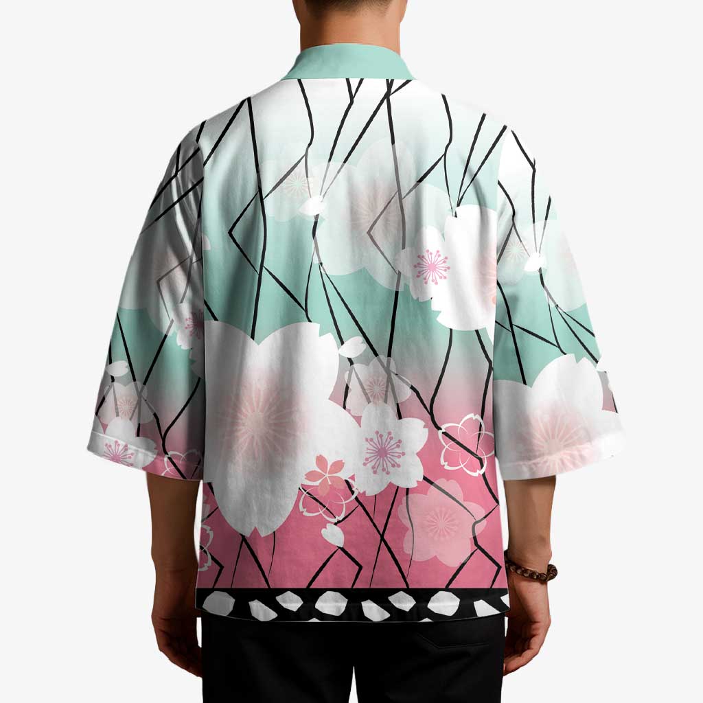 Japanese Kocho Pattern Kimono Insect Pillar Butterfly Flower Fairy - Wonder Print Shop