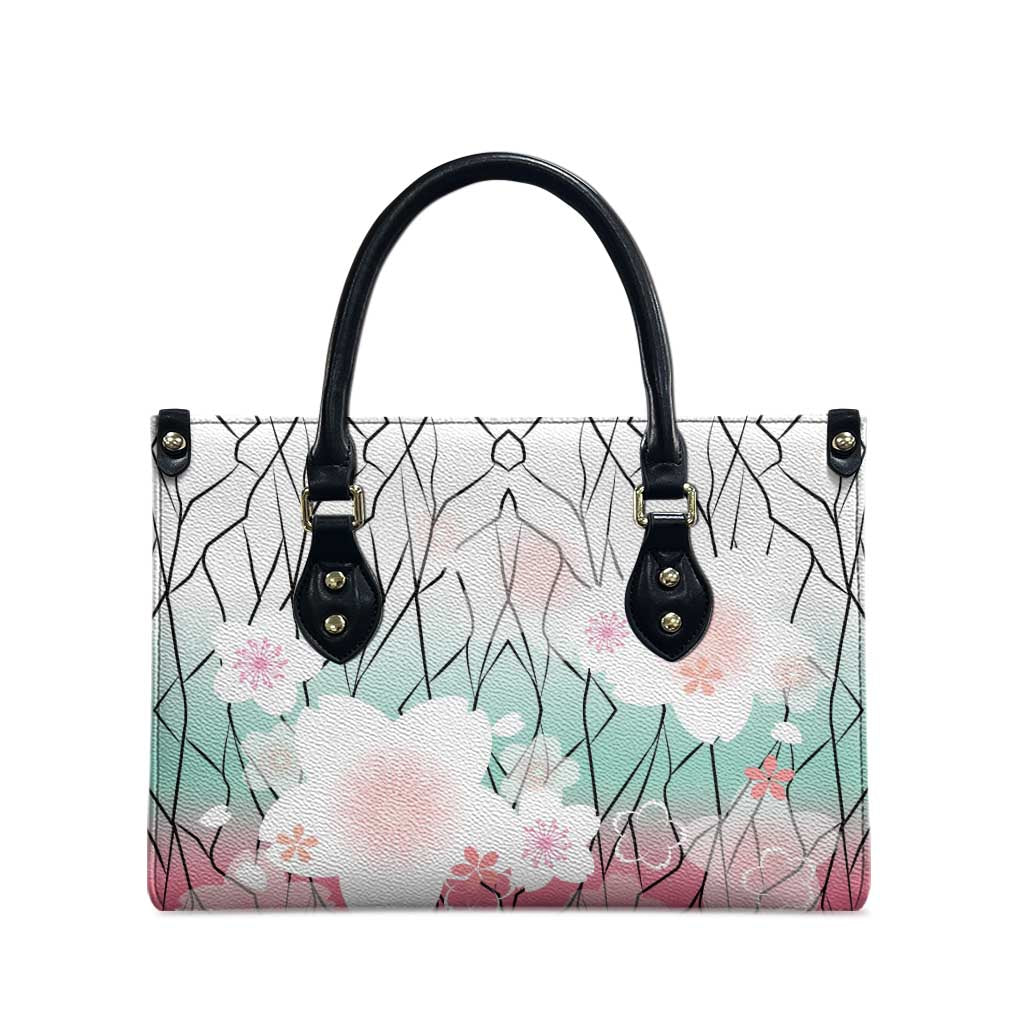 Japanese Kocho Pattern Leather Bag Insect Pillar Butterfly Flower Fairy - Wonder Print Shop