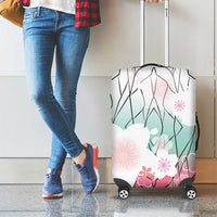 Japanese Kocho Pattern Luggage Cover Insect Pillar Butterfly Flower Fairy - Wonder Print Shop