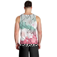 Japanese Kocho Pattern Men Tank Top Insect Pillar Butterfly Flower Fairy - Wonder Print Shop