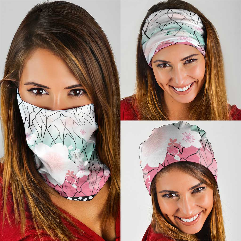 Japanese Kocho Pattern Neck Gaiter Insect Pillar Butterfly Flower Fairy - Wonder Print Shop