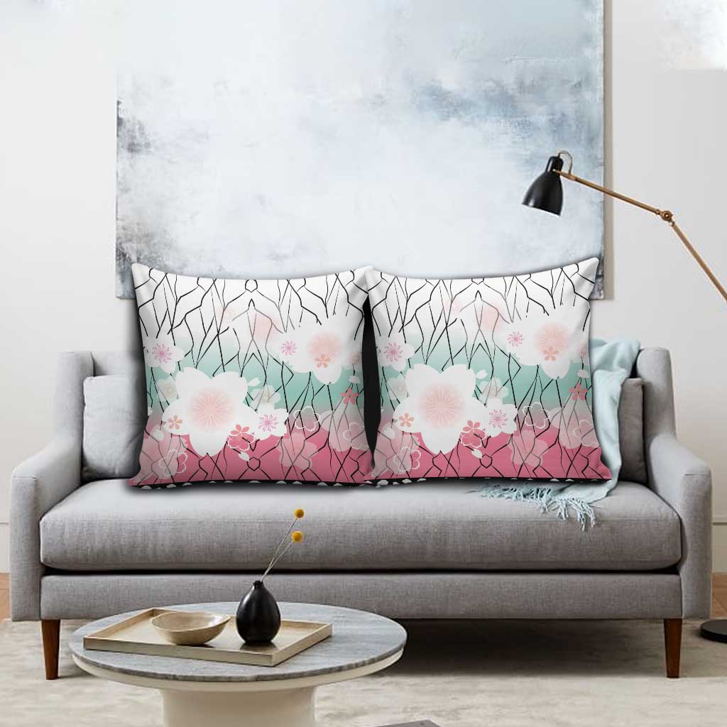 Japanese Kocho Pattern Pillow Cover Insect Pillar Butterfly Flower Fairy - Wonder Print Shop