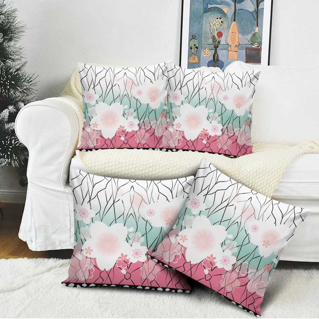 Japanese Kocho Pattern Pillow Cover Insect Pillar Butterfly Flower Fairy - Wonder Print Shop