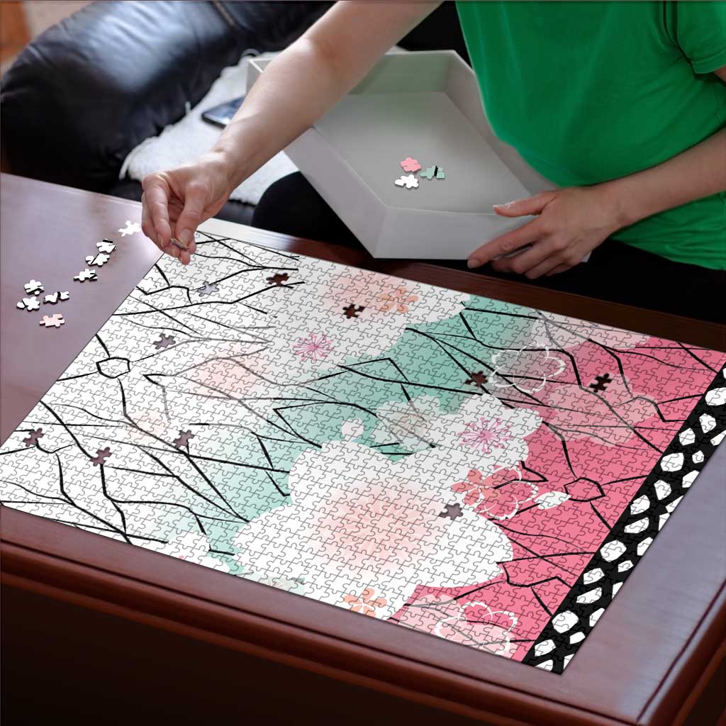 Japanese Kocho Pattern Puzzle Insect Pillar Butterfly Flower Fairy - Wonder Print Shop