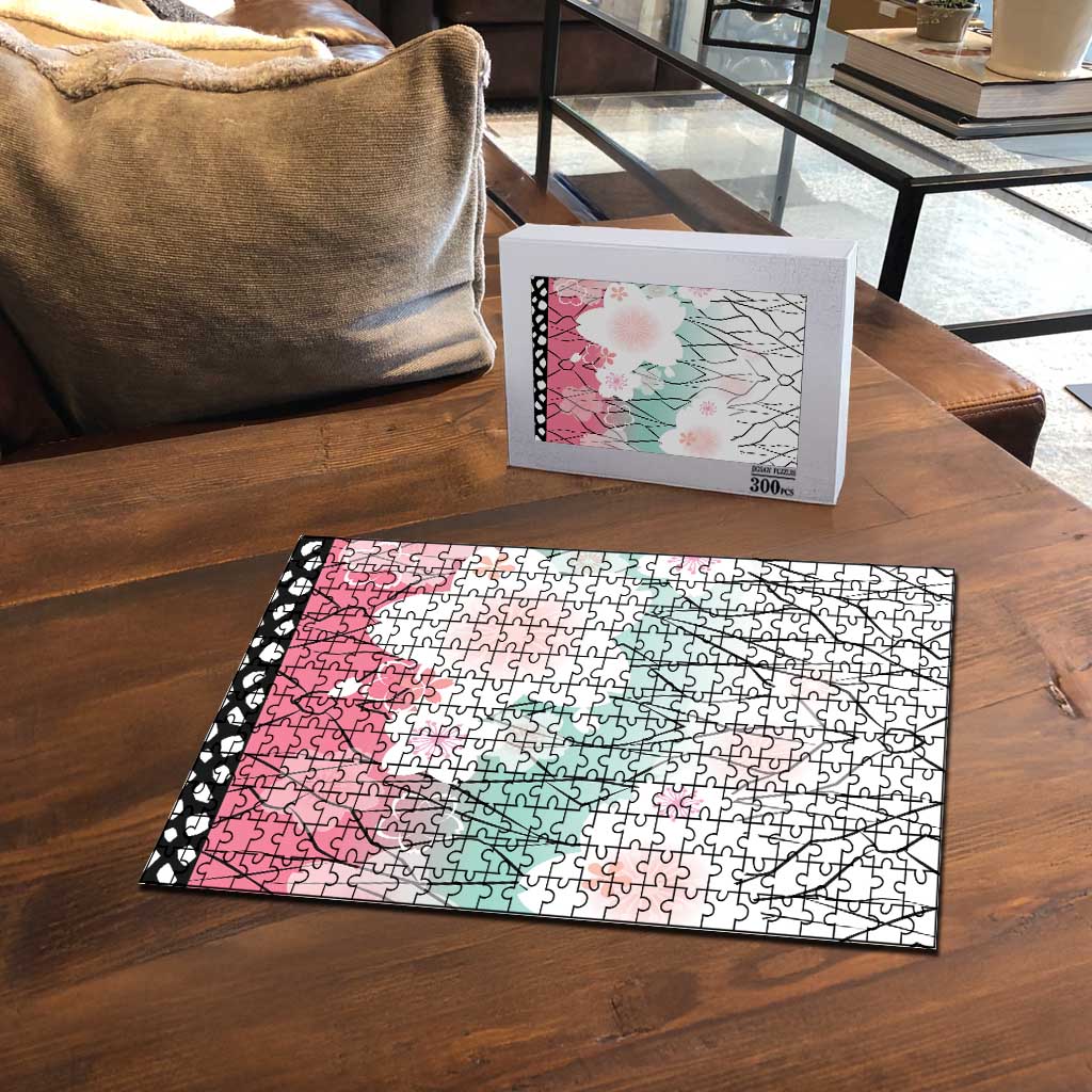 Japanese Kocho Pattern Puzzle Insect Pillar Butterfly Flower Fairy - Wonder Print Shop