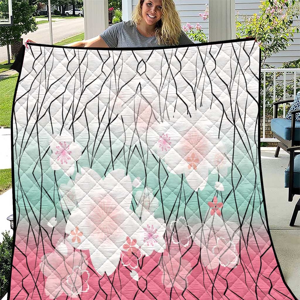 Japanese Kocho Pattern Quilt Insect Pillar Butterfly Flower Fairy - Wonder Print Shop