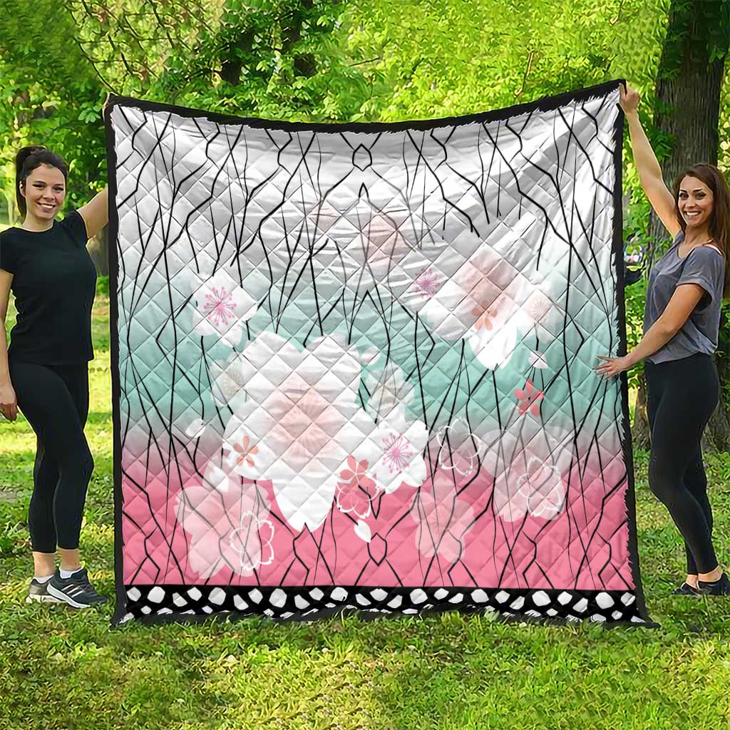 Japanese Kocho Pattern Quilt Insect Pillar Butterfly Flower Fairy - Wonder Print Shop