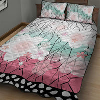 Japanese Kocho Pattern Quilt Bed Set Insect Pillar Butterfly Flower Fairy - Wonder Print Shop