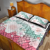Japanese Kocho Pattern Quilt Bed Set Insect Pillar Butterfly Flower Fairy - Wonder Print Shop