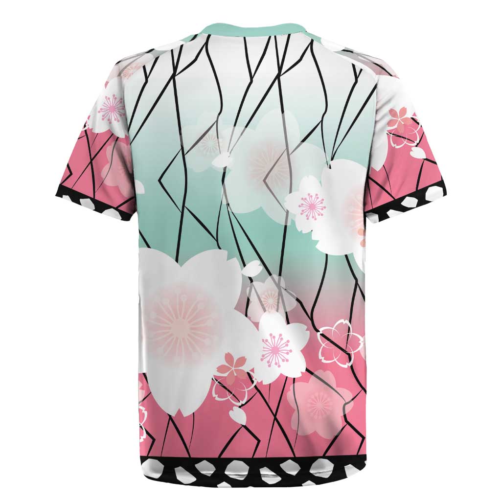Japanese Kocho Pattern Rugby Jersey Insect Pillar Butterfly Flower Fairy - Wonder Print Shop