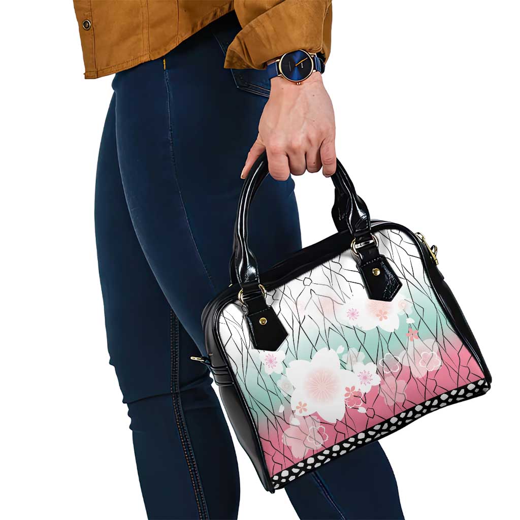 Japanese Kocho Pattern Shoulder Handbag Insect Pillar Butterfly Flower Fairy - Wonder Print Shop