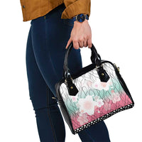 Japanese Kocho Pattern Shoulder Handbag Insect Pillar Butterfly Flower Fairy - Wonder Print Shop