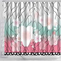 Japanese Kocho Pattern Shower Curtain Insect Pillar Butterfly Flower Fairy - Wonder Print Shop
