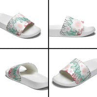 Japanese Kocho Pattern Slide Sandals Insect Pillar Butterfly Flower Fairy - Wonder Print Shop