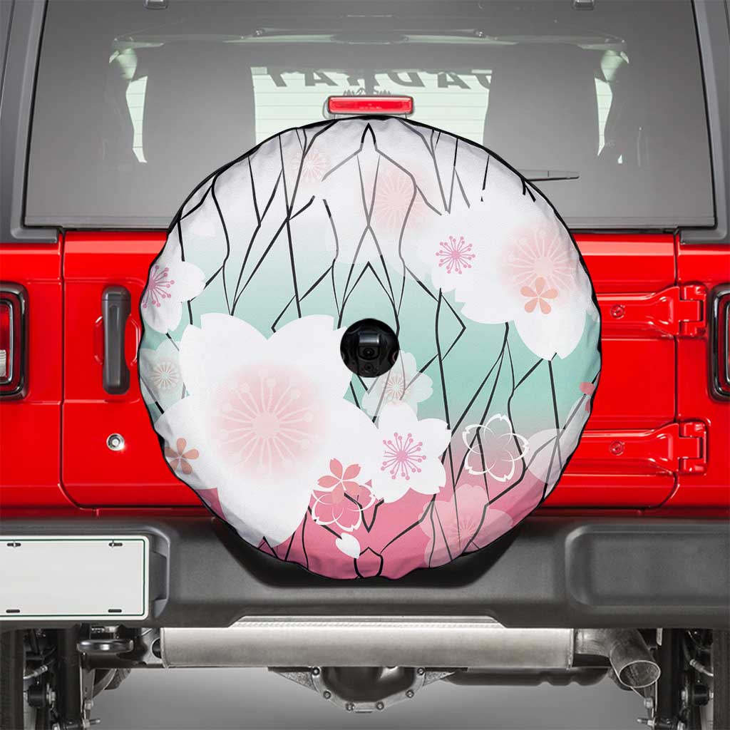 Japanese Kocho Pattern Spare Tire Cover Insect Pillar Butterfly Flower Fairy - Wonder Print Shop