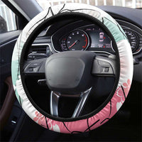 Japanese Kocho Pattern Steering Wheel Cover Insect Pillar Butterfly Flower Fairy - Wonder Print Shop
