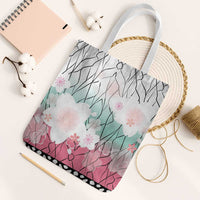 Japanese Kocho Pattern Tote Bag Insect Pillar Butterfly Flower Fairy - Wonder Print Shop