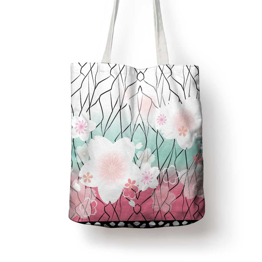 Japanese Kocho Pattern Tote Bag Insect Pillar Butterfly Flower Fairy - Wonder Print Shop