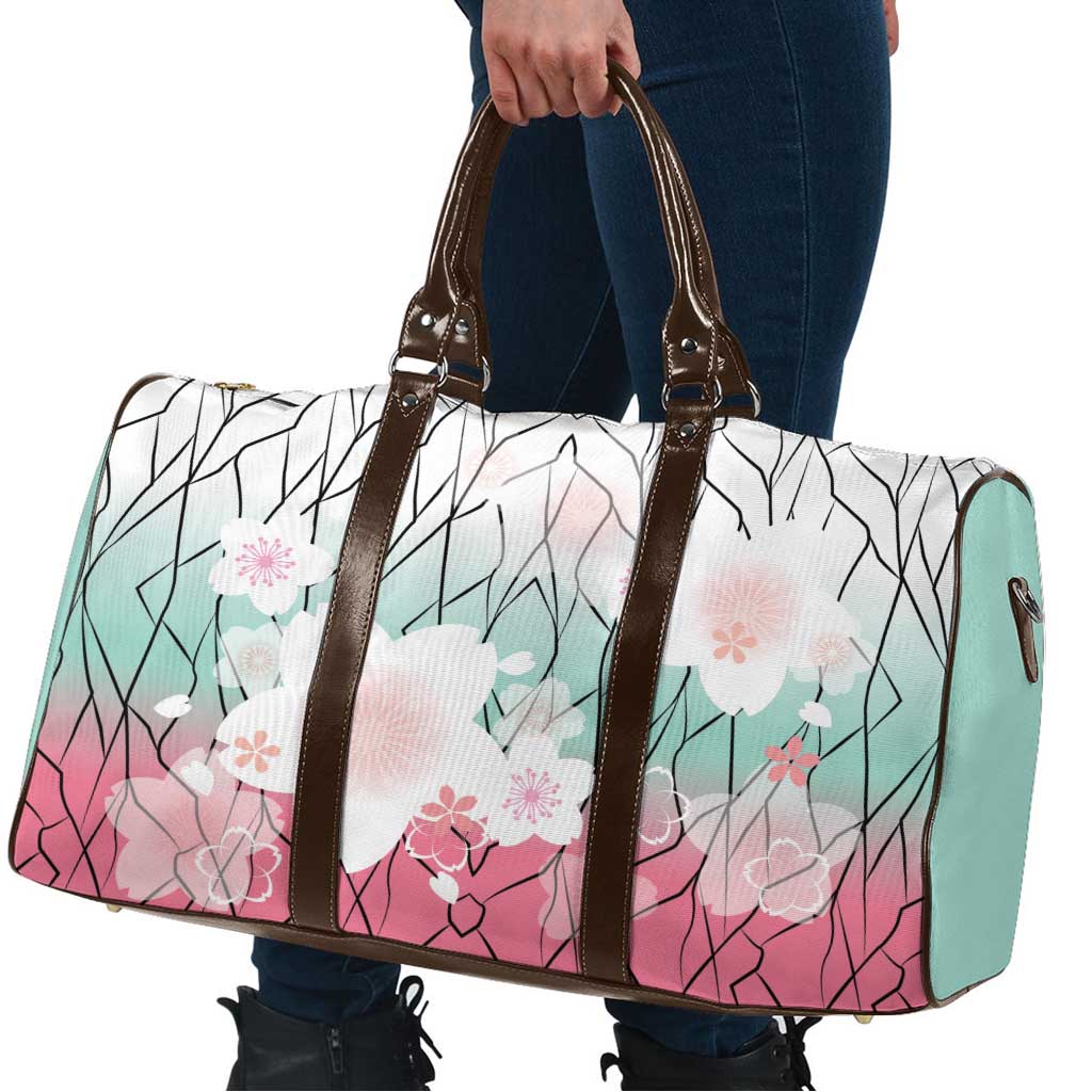 Japanese Kocho Pattern Travel Bag Insect Pillar Butterfly Flower Fairy - Wonder Print Shop