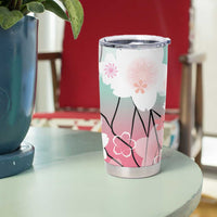 Japanese Kocho Pattern Tumbler Cup Insect Pillar Butterfly Flower Fairy - Wonder Print Shop